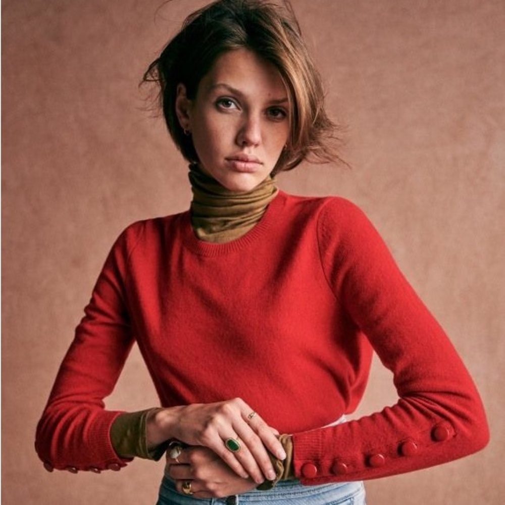 Sezane Cashmere Miles Sweater Size S